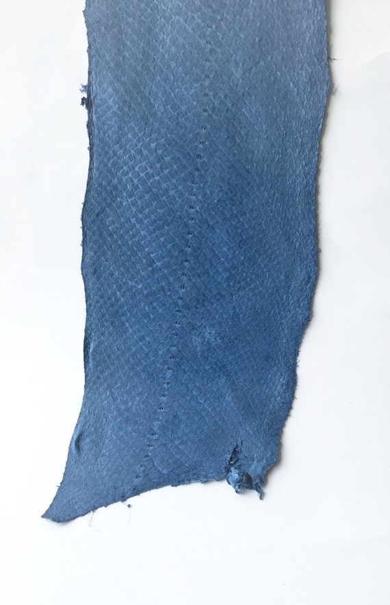 Fish Leather genuine pink leather fish skin by FishLeatherIceland