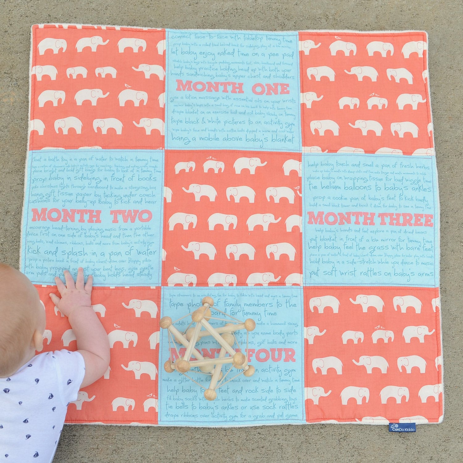 BABY ACTIVITY QUILT baby shower gift baby patchwork quilt