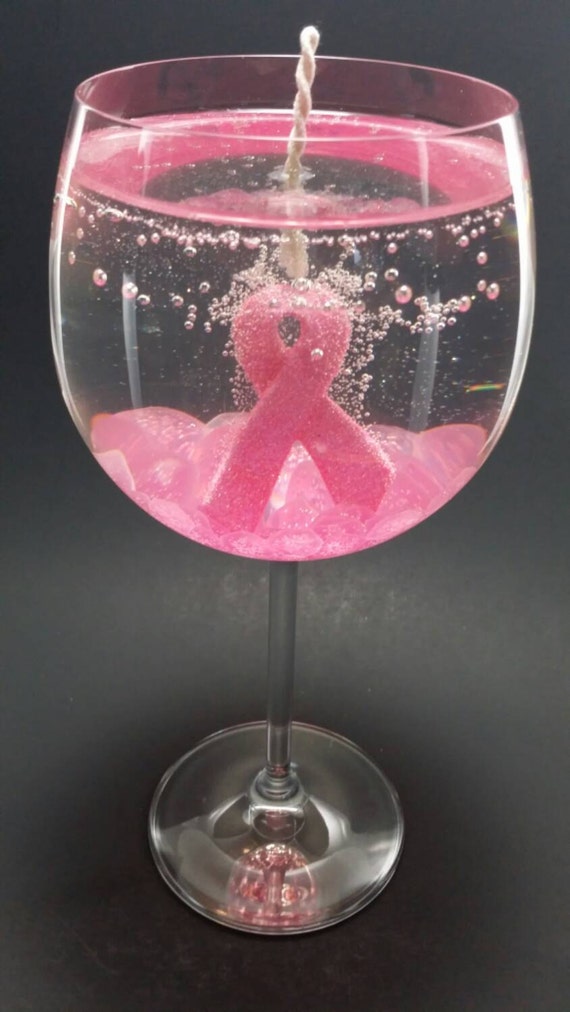 Pink Ribbon Breast Cancer Gel Candle