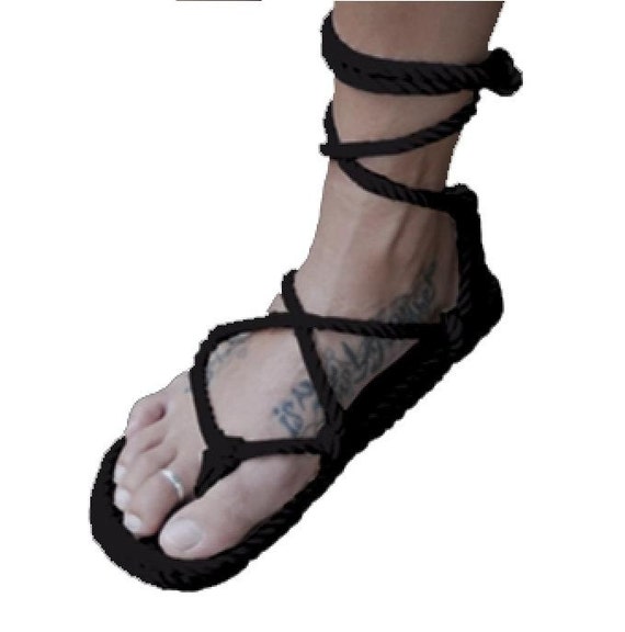 SALEFREE SHIPPING Handmade Rope Romano Sandals by EarthnSol