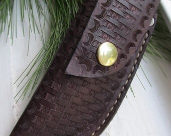 Small Leather Knife Sheath Knife Cover Gift for Him Leather Gift Leather Knife Cover