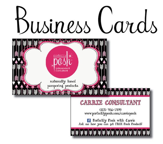 Items Similar To Perfectly Posh DIY Business Cards For Independent Consultants On Etsy