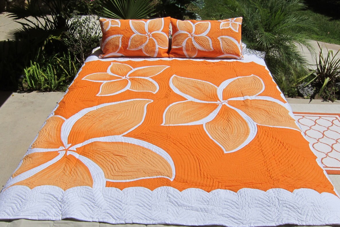 hawaiian-summer-quilt-king-size-with-shams-batik-hand-dyed