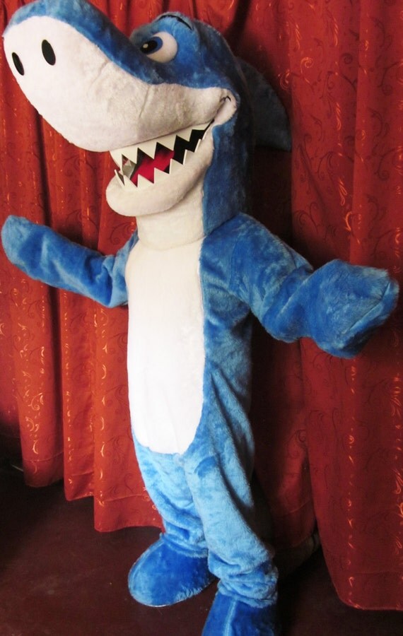 Shark Mascot Costume Adult Costume by AdultMascotCostumes on Etsy