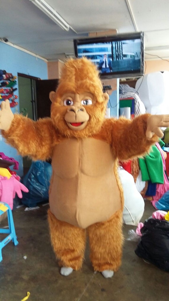 Brown Gorilla Mascot Costume Adult Costume by AdultMascotCostumes