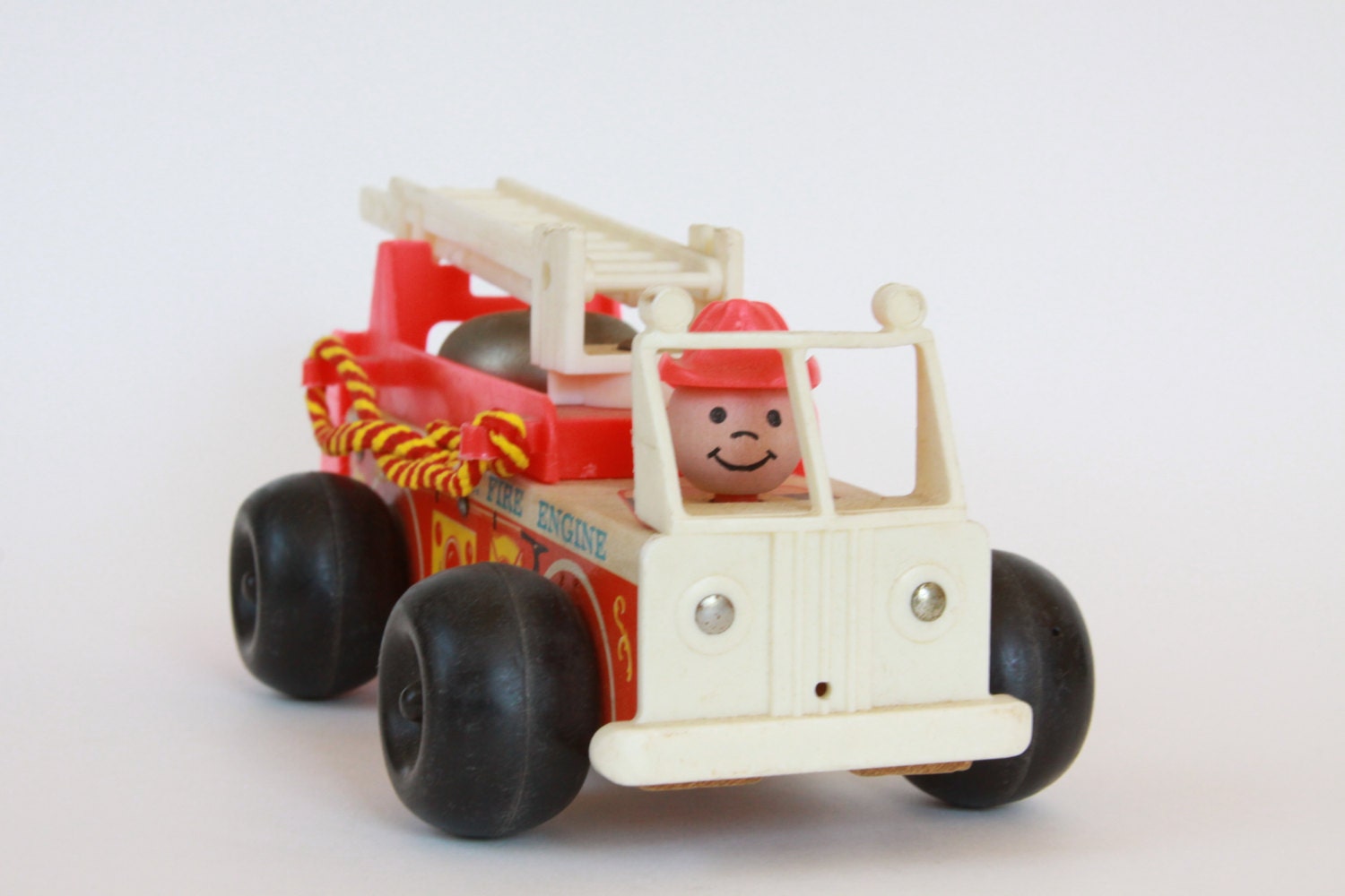 Vintage 1968 Fisher Price Fire Truck by LittleShopofWhatNots