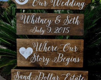 WeLCoMe WeDDiNg SiGn - Large PeRsoNaLiZeD BeaCH SiGn - ReCepTioN SiGn - NauTiCaL WeDDiNg SiGn - AnCHoR SiGn - RuSTiC and STaiNeD - 4ft Stake