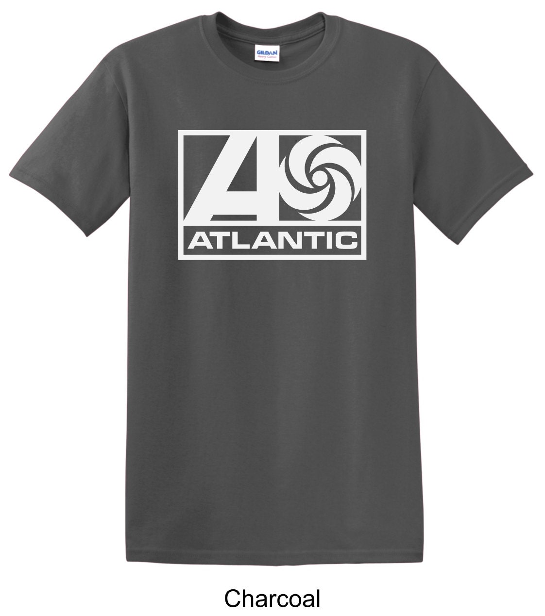 Atlantic Records Vintage Record Label Tee Shirt Long by TSTeesUSA