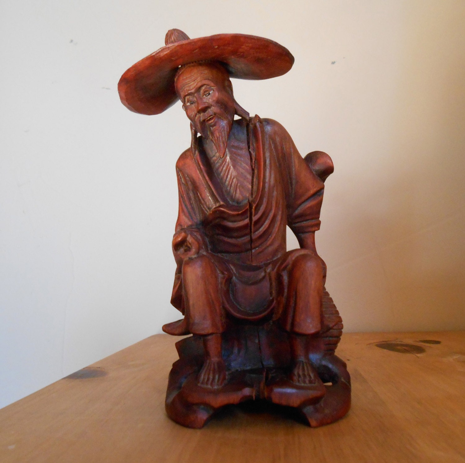 chinese wooden carved figures