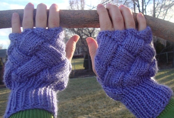 Lovely Diamond Fingerless Gloves