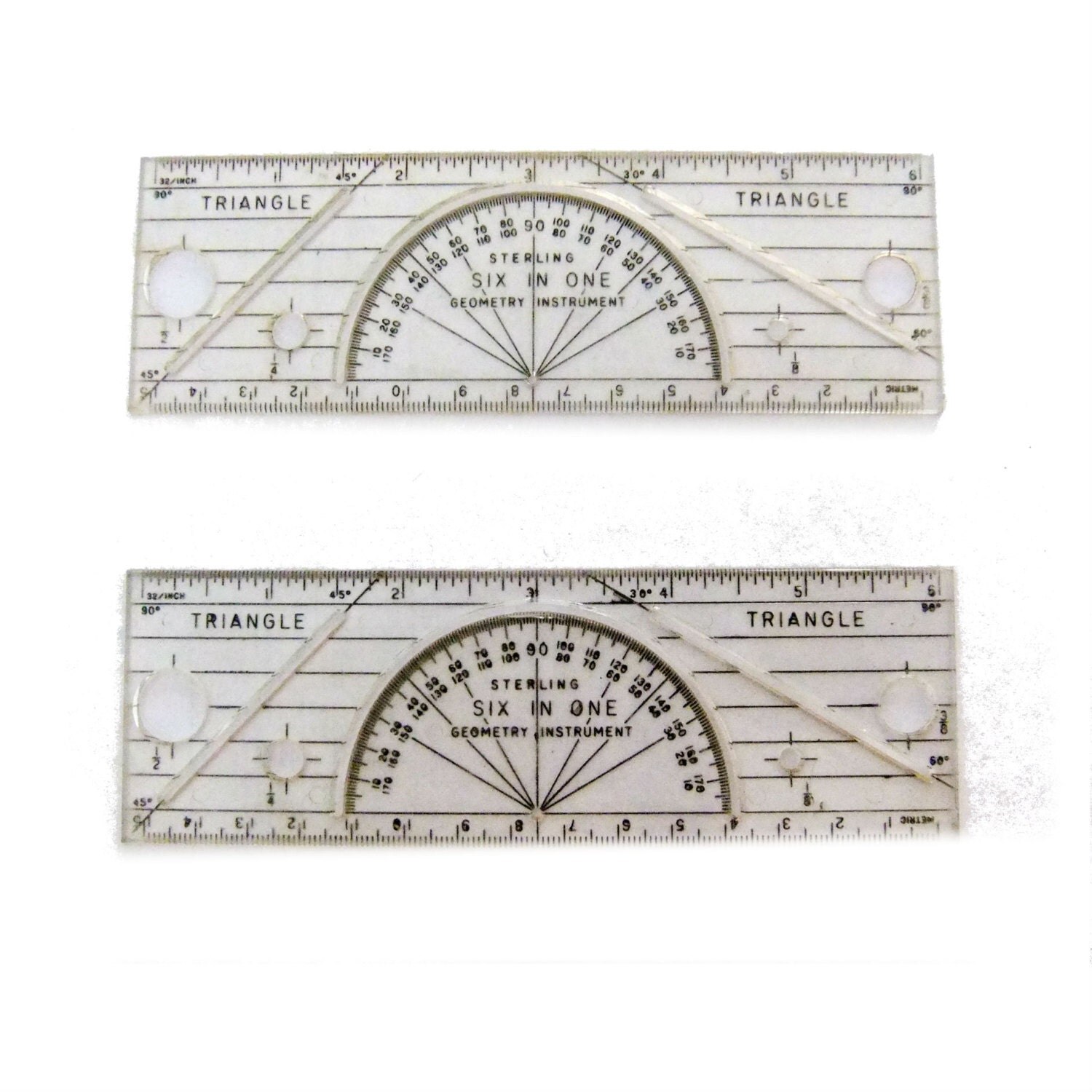 Protractor Drafting Tool Geometry Instrument Six by FloridaQuarry