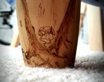 Unique pyrography sofa feet