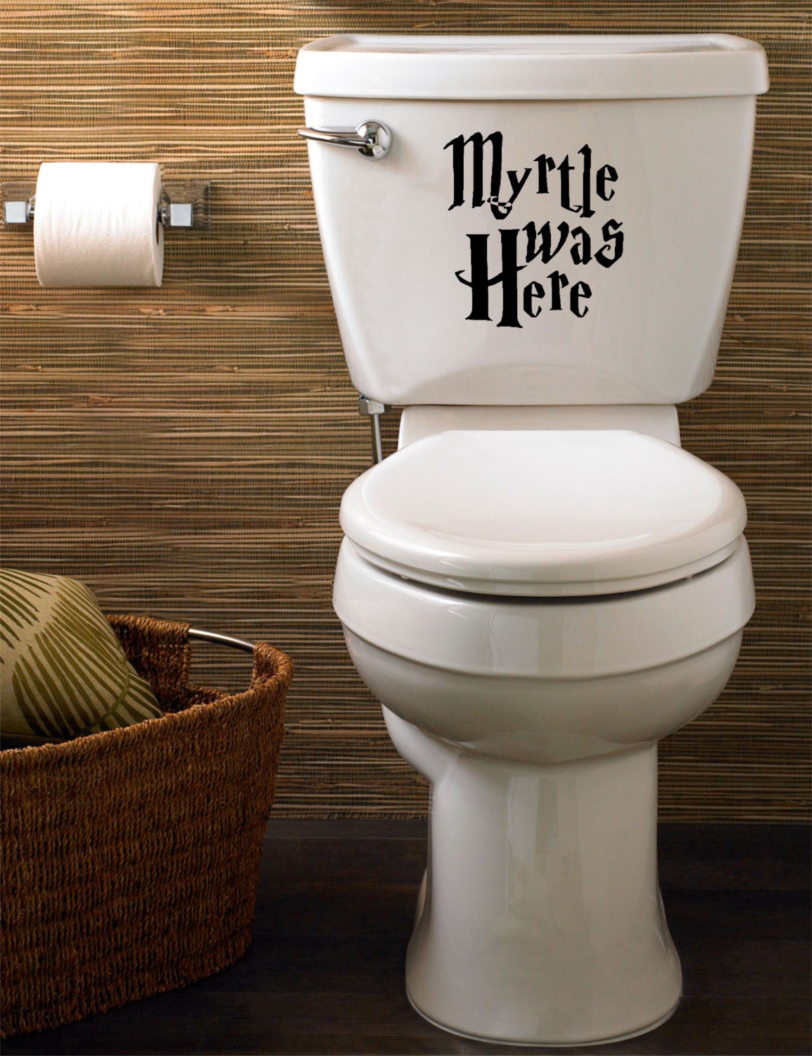 Harry Potter Myrtle Was Here Funny Toilet Decal for Home