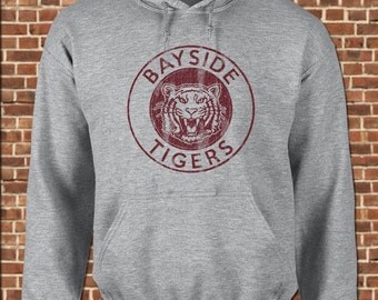 BAYSIDE TIGERS mens Hooded Sweatshirt all sizes available funny saved by zack morris slater the bell vintage gym pullover hoodie UG478