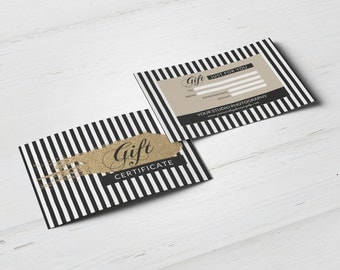 Gold glitter gift certificate template, elegant gift card design instant download printable gift card graphic design studio marketing