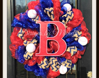 Boston Red Sox Baseball Wreath - BR041