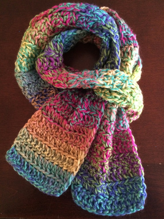 FREE shipping Rainbow Scarf by GardenOfElsie on Etsy