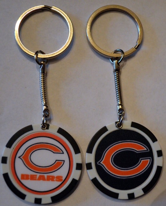 Chicago bears poker chips