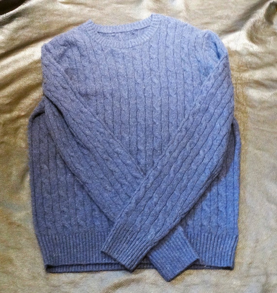 Pure Cashmere Pullover Sweater Crew Neck Men by ElegantGentleman