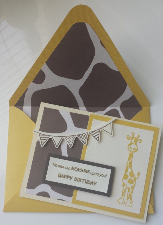 Giraffe Card by JackOfAllCards on Etsy