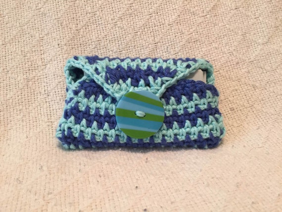 Crochet Business Card Holder by ReluctantHousewives on Etsy