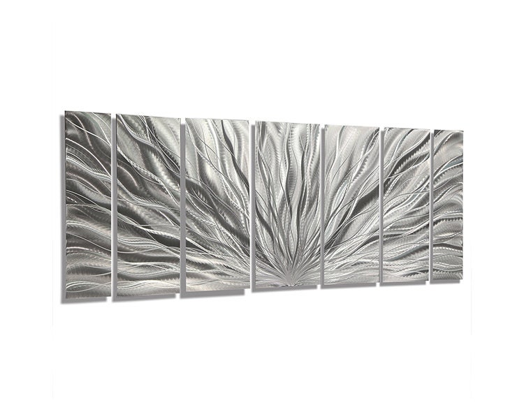All Natural Silver Abstract Metal Art by JonAllenMetalArt on Etsy