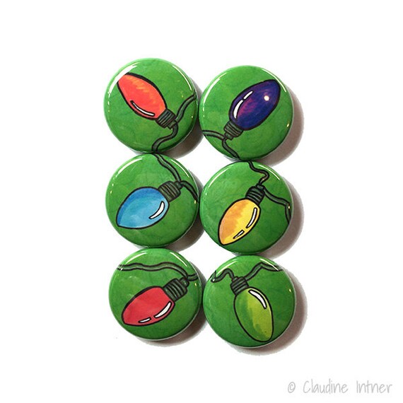 christmas pins or magnets 1 inch holiday light magnets or christmas pins or magnets 1 inch holiday light magnets or