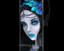 Gothic Fairy Blue Moon Lotus Blume Nalin BOOKMARK