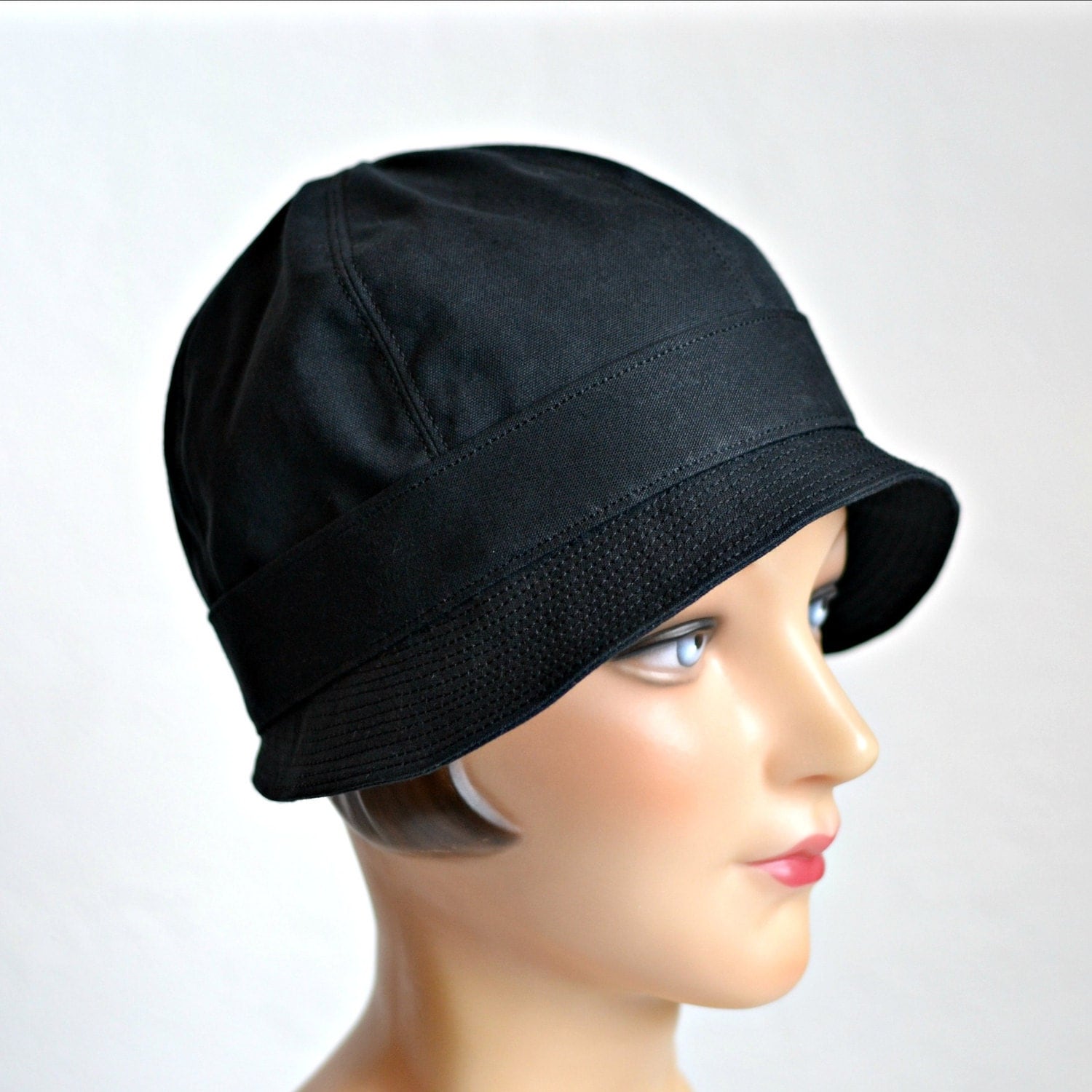 Cloche Rain Hat Waxed Canvas Rain Hat Made To Order 4 to