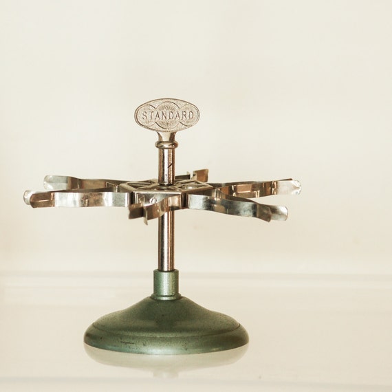 Standard Rubber Stamp Holder Carousel Caddy Vintage Desk
