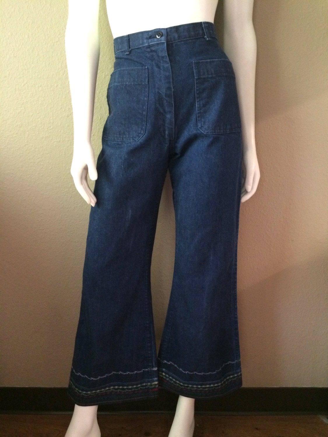 Vintage Women's 70's Bell Bottom Jeans High by Freshandswanky