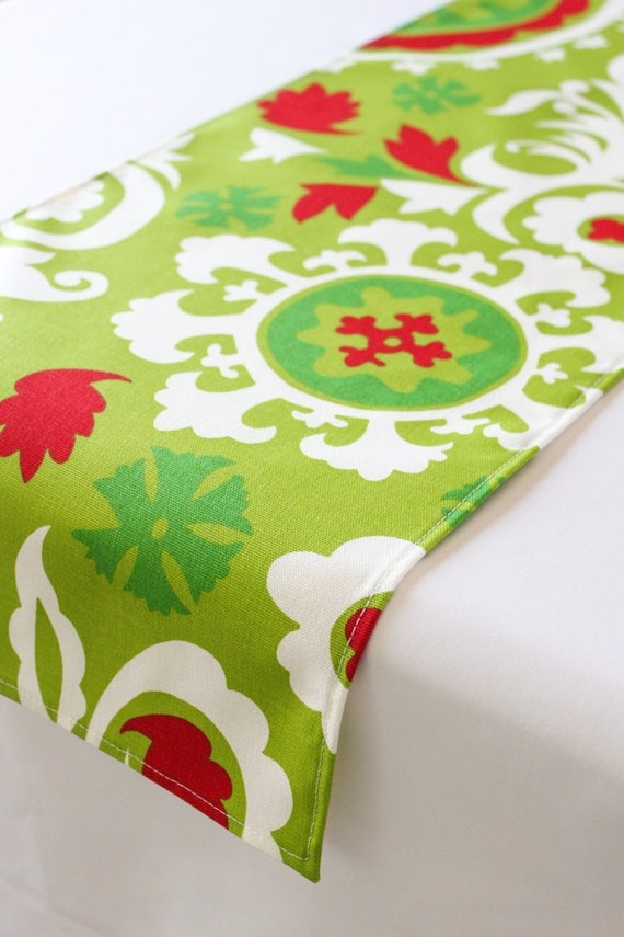 12x36 CLEARANCE Christmas table runner Holiday by CaysonDecor