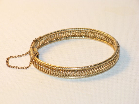 Winard 12K Gold Filled Hinged Bracelet by delightfullyvintage