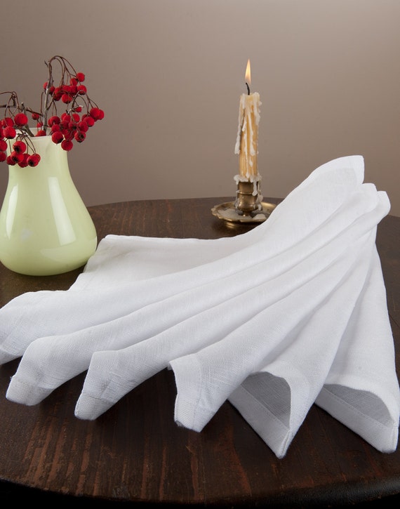 Linen Square Cocktail Napkin Set - 4 Colors