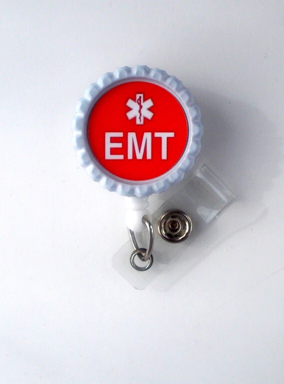 EMT Name Badge Holder EMT Badge Reels Emergency Medical