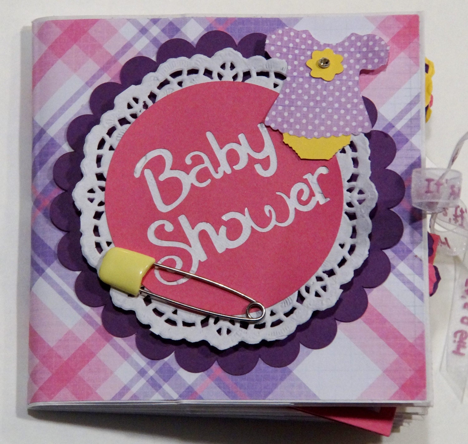 Premade Baby Shower Scrapbook Album Baby Shower Mini Album