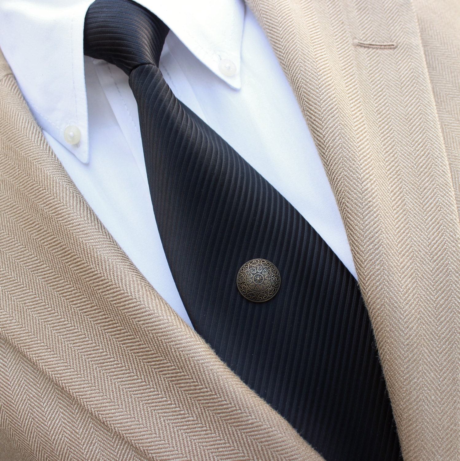 Bronze Tie Tack Mens Tie Tack Mens Tie Pin Mens Fashion
