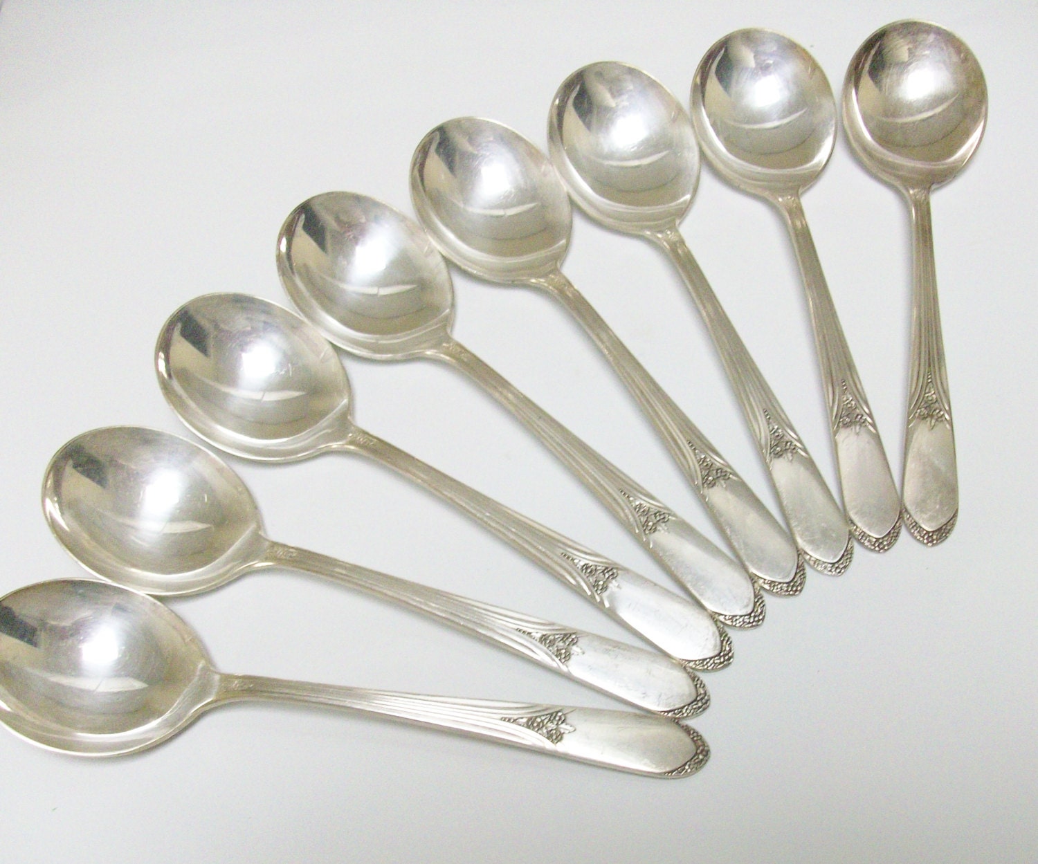 8 Silver Wm Rogers Gumbo Spoons // – Haute Juice