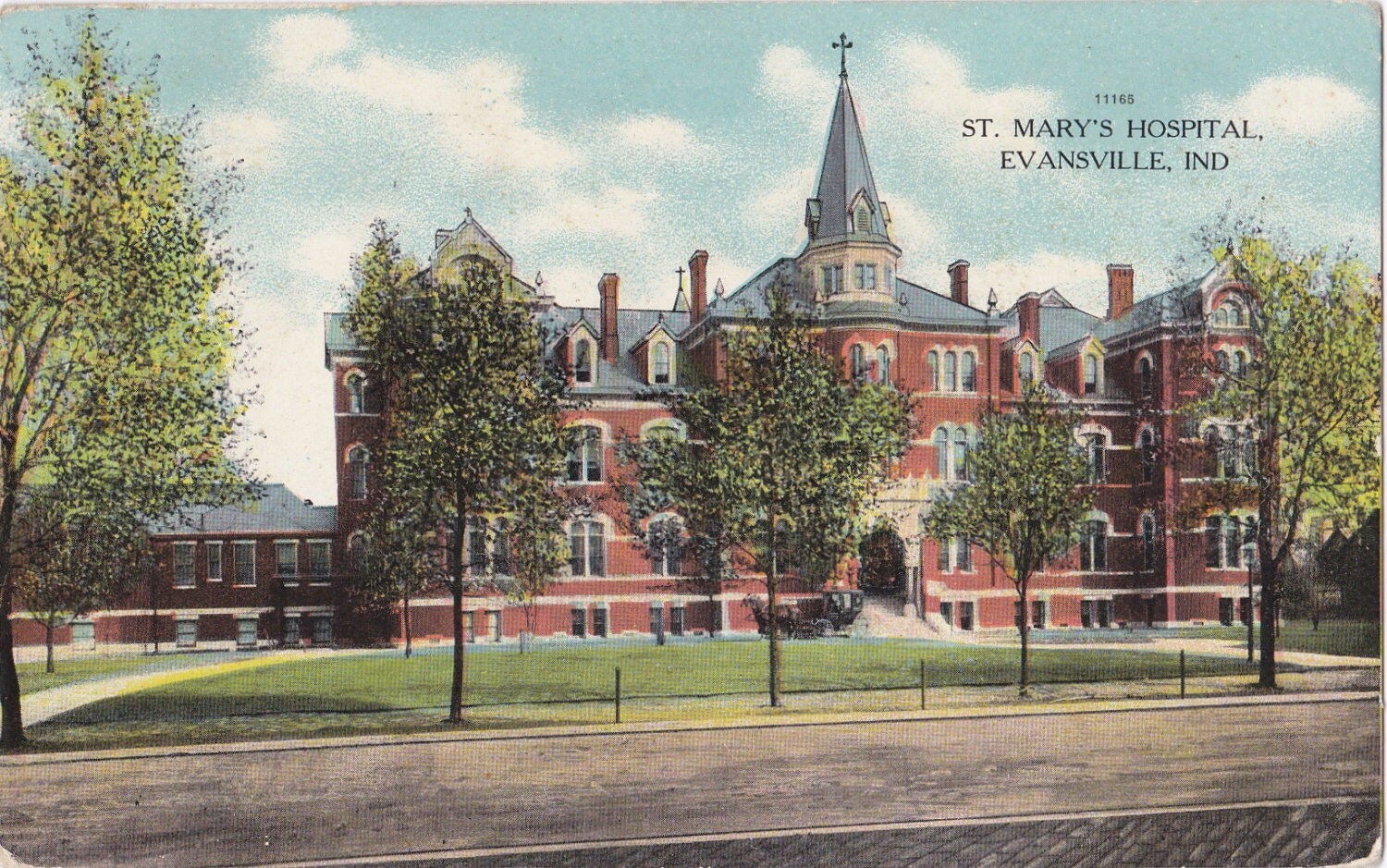 St. Mary's Hospital 1900s Antique Postcard Evansville