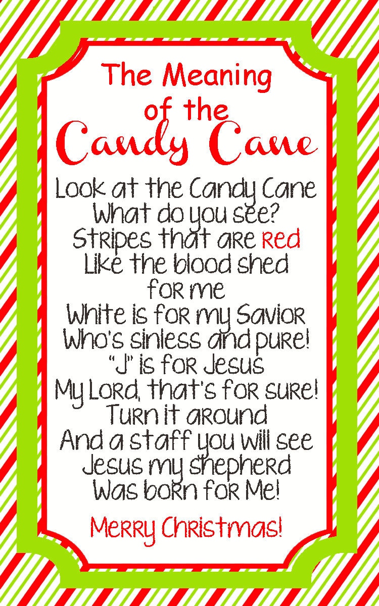 Candy Cane Story Printable Download This Classic Christmas Object