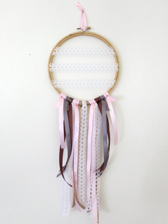 Dream catcher  6 embroidery hoop  ribbon by simpledevotion Dream catcher  6 embroidery hoop  ribbon by simpledevotion