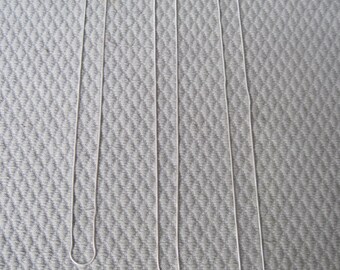 Silver 1mm Snake Chain Choice of 15" - 18" - 20" - 22" - 24"- 26"- 30"- 32"- 34"- 36- 38" Long