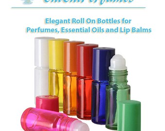 roller bottles lip gloss ball Empty Glass Bottles on Roller Roll Dram Bottles 5mL fillable Rollon Re