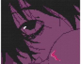 L - Coffee Time - Death Note - Cross Stitch Pattern