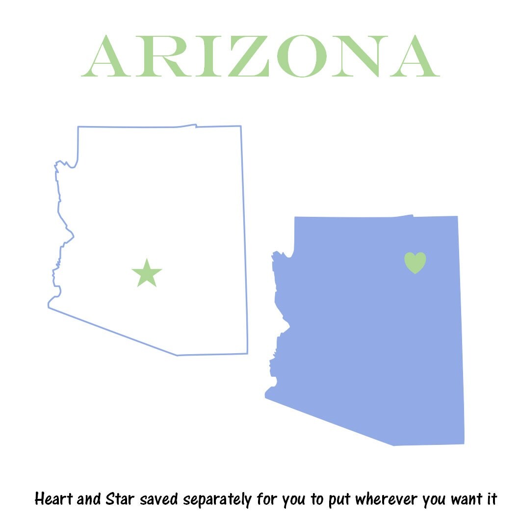 clipart map of arizona - photo #20