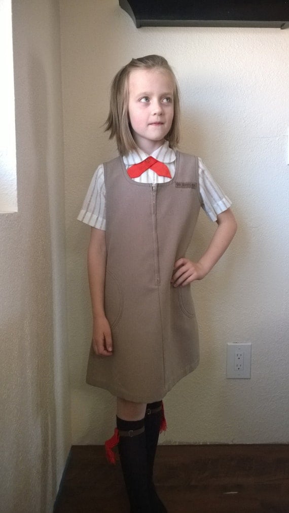 Vintage Girl Scout Brownie Uniform 1960's 8 piece