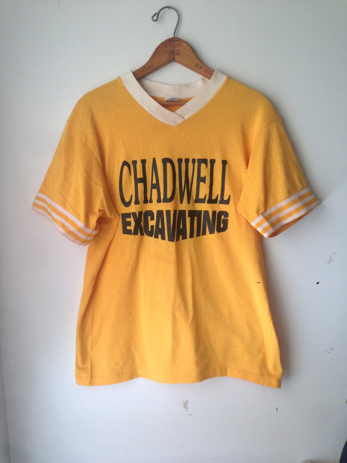 yellow vintage tee