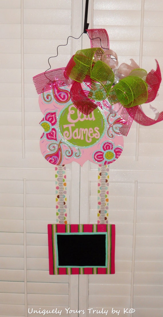 Birth Announcement Door Hanger
