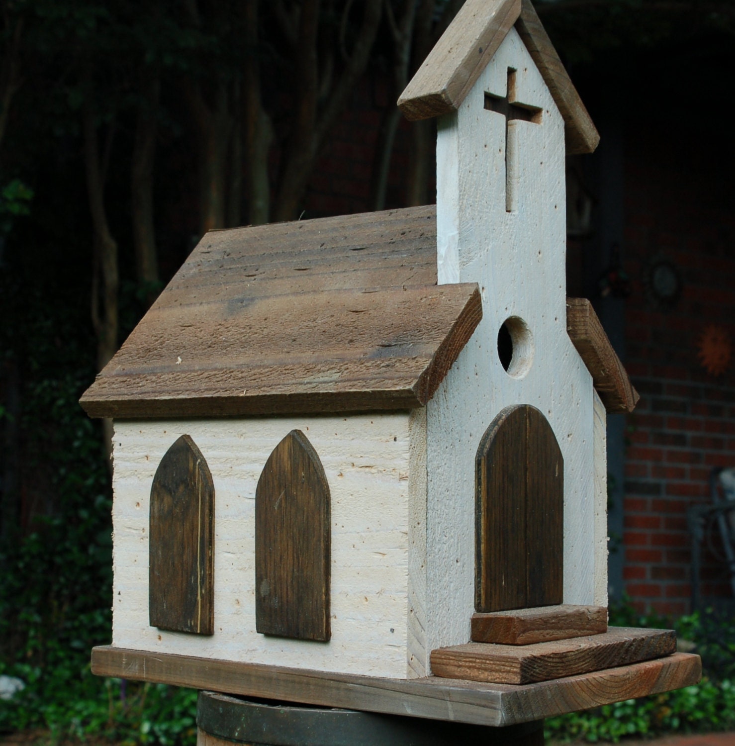 Rustic Old Country Church Birdhouse Vintage by EmmaKatesDesigns