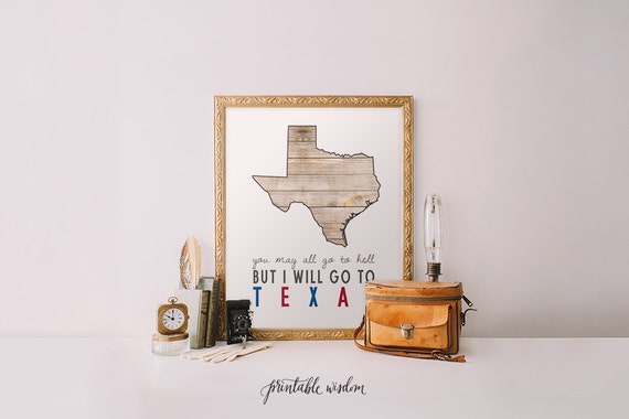 texas quotes on canvas